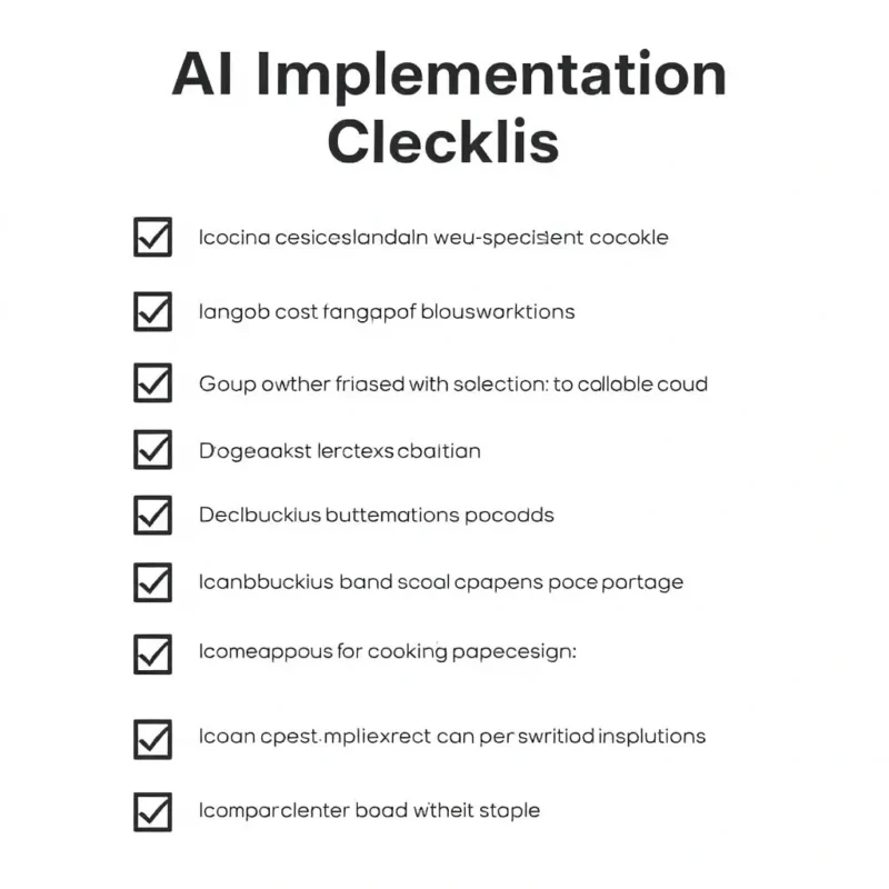 AI Implementation Checklist